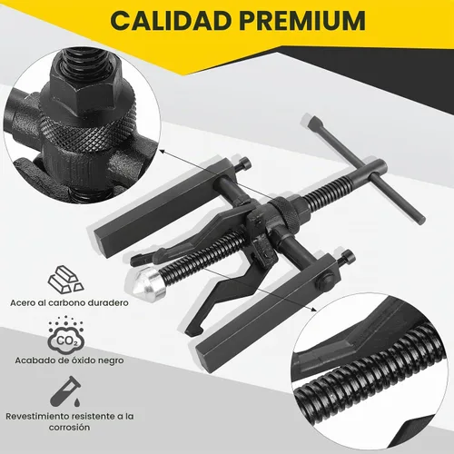 Vista 3 de Juego de extractores de rodamientos interiores de 3 mandíbulas