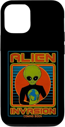 Vista 73 de Funda para iPhone 13 Pro Max Alien Invasion 1984 Tech Noir Distopía