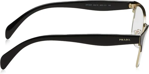 Vista 3 de Prada PR 65RV - Lentes para mujer color negro sobre oro pálido 53