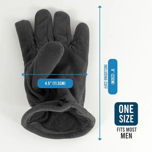 Vista 4 de 12 pares de guantes térmicos de forro polar para hombre, guantes de invierno, suaves, cálidos, acogedores, para clima frío, deportes al aire libre