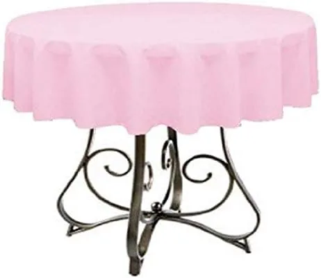 Vista 36 de Mantel redondo de poliéster de 72 pulgadas, disponible en más de 45 colores, ideal para restaurantes y superposiciones versátiles de eventos, elige