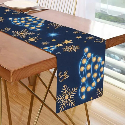 Vista 7 de Camino de mesa de plantas a base de hierbas, mantel de cocina, mesa de comedor, lino rústico, bufanda para interior y exterior, decoración