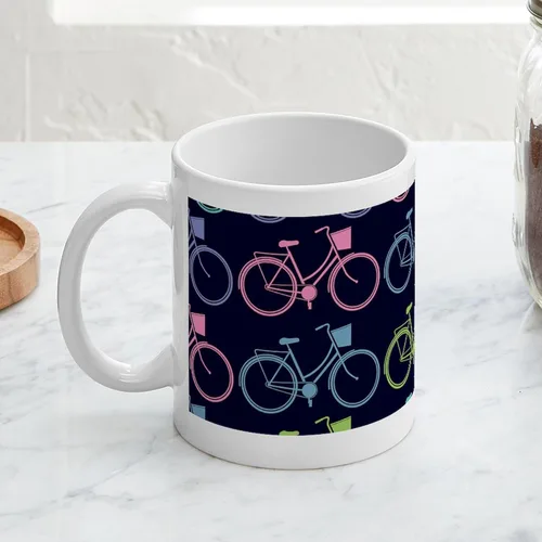 Vista 5 de CafePress Bicycle Bike Riding 11 Oz Ceramic Mug 11 oz (325 ml) Ceramic Coffee Mug