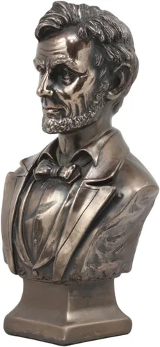 Vista 3 de Ebros Gift Estados Unidos de América 16º presidente Abraham Lincoln Busto Estatua inspiradora 7.5 pulgadas de alto guerra civil líder