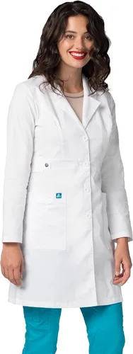 Vista 4 de Adar - Abrigo de laboratorio elástico universal para mujer abrigo de laboratorio con cintura de 36 pulgadas