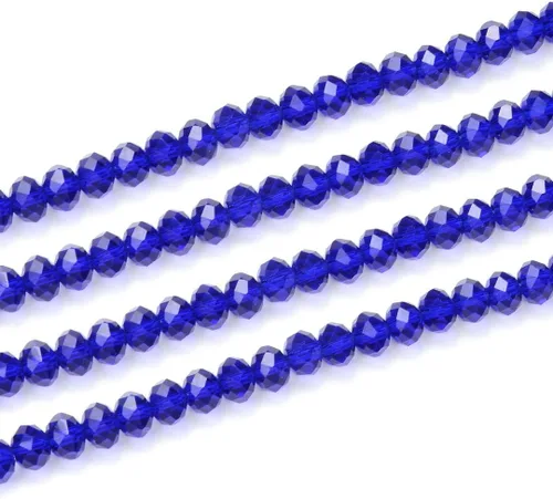 Vista 27 de 500 piezas de cuentas de cristal checo facetadas rondelle de 4 mm, pequeñas y diminutas, espaciadoras a granel, color amatista púrpura para hacer