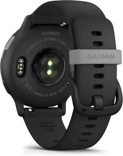 Vista 6 de Garmin vivoactive 5 - Reloj inteligente con GPS de salud y fitness para hombres y mujeres con bisel de aluminio pizarra, caja negra y banda