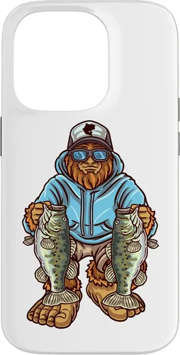 Vista 17 de Funda para iPhone 17, diseño de pescador de pie grande