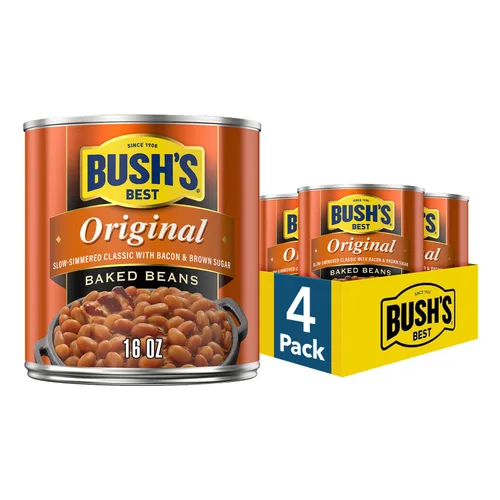 Vista 26 de BUSH'S BEST Frijoles horneados curados de arce en lata (paquete de 12) Fuente de proteína y fibra, bajos en grasa, sin gluten, 16 onzas