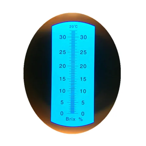 Vista 2 de Refractómetro Brix de mano FVRYCA con medidor portátil automático ATC 0-32% de rango de azúcar