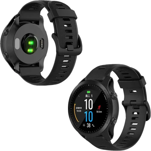 Vista 3 de Muovrto Correa de repuesto para Garmin Forerunner 945/935, correa de silicona para reloj Garmin Fenix 5/Approach S60/Fenix 6