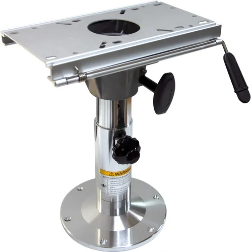 Vista 9 de Pedestal de aluminio ajustable para asiento de barco, base de silla de barco con altura ajustable de 13 pulgadas a 19 pulgadas