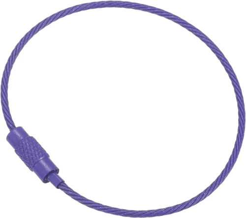 Vista 58 de PATIKIL Llavero de alambre Cables de acero titanio Llavero Loop para senderismo al aire libre