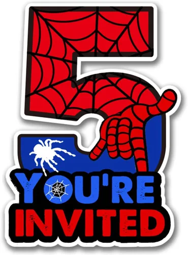 Vista 7 de Invitaciones de cumpleaños de superhéroes para el octavo cumpleaños con sobres, invitaciones con forma de ocho para niños de 8 años, tarjetas