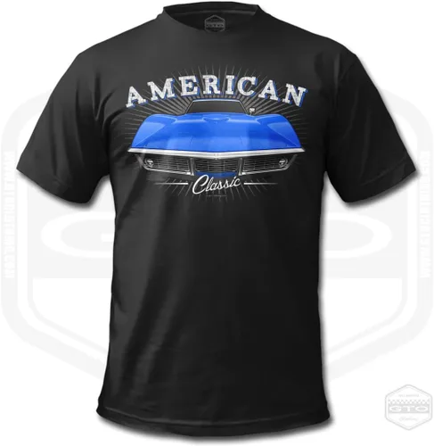 Vista 8 de 1968 Corvette Stingray Tribute - Camiseta para hombre, color negro Idea de regalo para fanáticos del coche americano S-6XL Fabricado en Estados