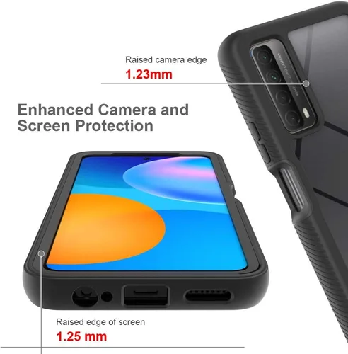 Vista 4 de Funda compatible con Honor 10X Lite, funda protectora anticaídas y absorbe los golpes compatible con Huawei Y7a PPA-L02B PPA-L03B / P Smart 2021