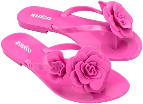 Vista 7 de Melissa Harmonic Petals - Chanclas de gelatina con apliques florales para mujer