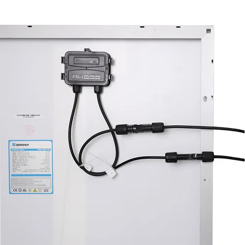 Vista 3 de Renogy Cable de extensión de panel solar con adaptador de cable impermeable de conector hembra y macho, 1.5 pies 12AWG, 1 pieza, negro