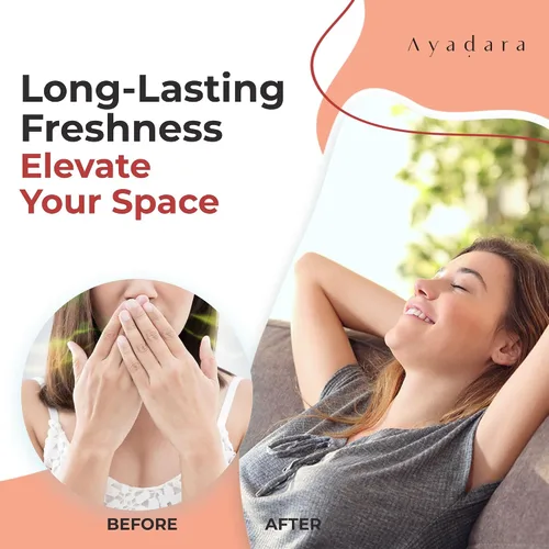Vista 2 de Ayadara Spray natural para habitación, 4 onzas, aromaterapia para habitación, espray de fragancia y desodorante de lino para el hogar, ambientador