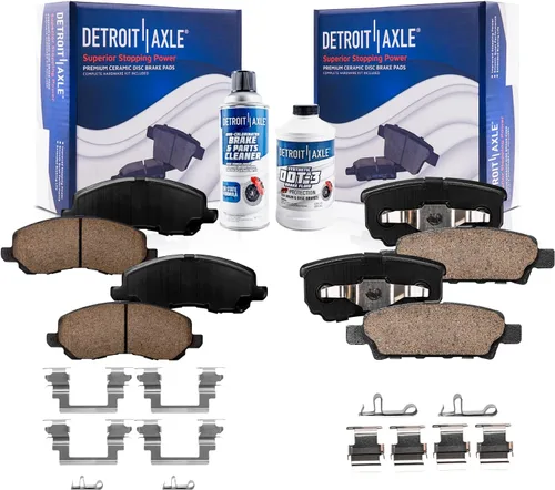 Vista 43 de Detroit Axle - Pastillas de Freno Delantero para Nissan Altima Maxima Sentra 350Z Cube Juke Versa INFINITI G35 I30 I35 Suzuki SX4 Crossover