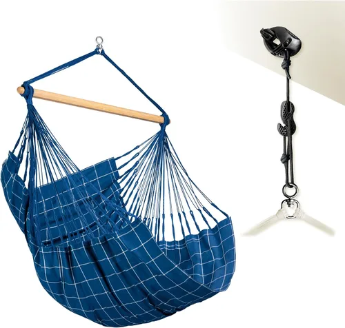 Vista 32 de LA SIESTA Domingo - Silla colgante para exteriores resistente a la intemperie Sea Salt