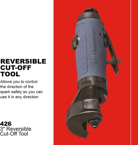 Vista 2 de Ingersoll Rand 426 Air - Herramienta de corte reversible, 20.000 rpm, incluye 5 ruedas de corte Features 20,000 rpm and reversible cutting