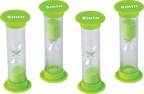 Vista 4 de Temporizadores de arena de 3 minutos, mini (paquete de 2)