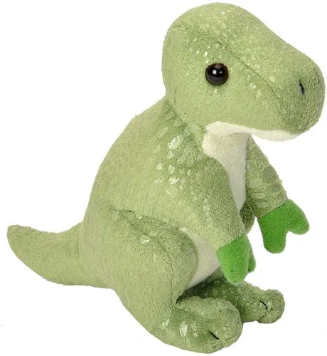 Vista 7 de Wild Republic Pocketkins Eco T.Rex, animal de peluche, 5 pulgadas, hecho de materiales reciclados, respetuoso con el medio ambiente