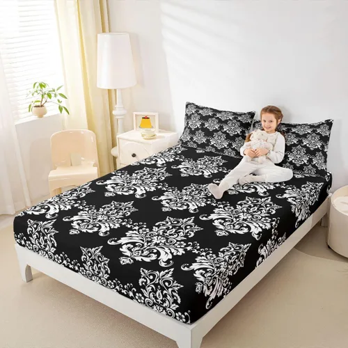 Vista 14 de Juego de ropa de cama con estampado de leopardo, tamaño individual, juego de cama de guepardo africano para decoración de dormitorio