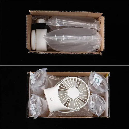 Vista 5 de OULIGET Bolsas de aire de embalaje, bolsa protectora inflable de plástico transparente con bomba de pie, bolsa de embalaje de bloqueo de cojín