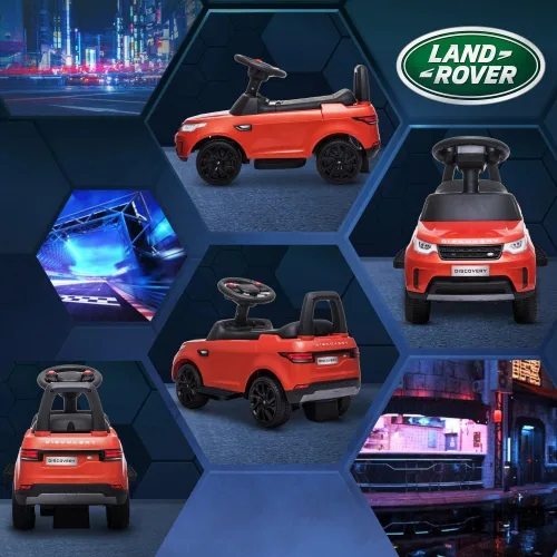 Vista 2 de Kids Ride-On Push Car, 6V Land Rover Electric Car for Ages 18-60 Months
