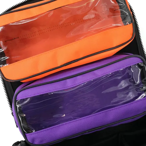 Vista 7 de Lightning X Bolsa modular grande para EMT de primeros auxilios de trauma para médicos de emergencia intermediarios Azul