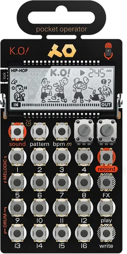 Vista 7 de teenage engineering pocket operator PO-33 K.O.! micro muestreador y máquina de tambor con micrófono incorporado, secuenciador y efectos