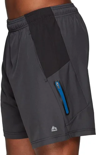 Vista 18 de RBX Active - Pantalones cortos de baloncesto para hombre, 9 pulgadas, elásticos, con bolsillos