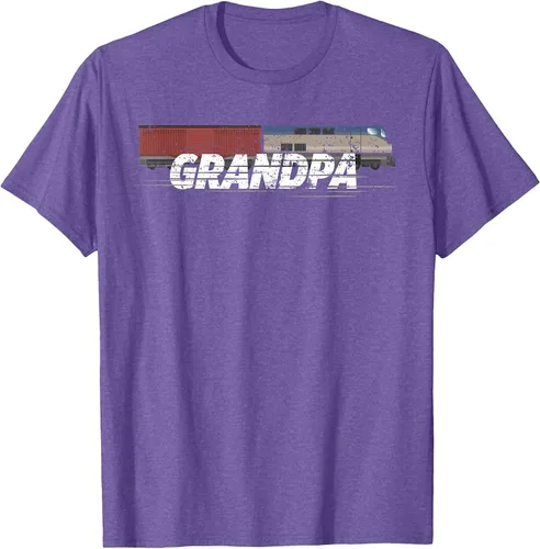 Vista 46 de RC Model Train Shirt Grandpa Train Boxcar HO Scale T-Shirt Negro