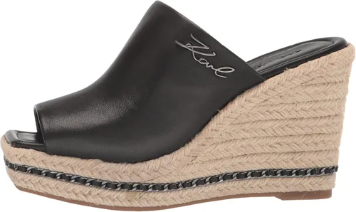 Vista 8 de KARL LAGERFELD Sandalias de cuña tipo alpargata para mujer