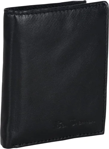 Vista 5 de Ben Sherman Manchester Slim Bifold Full Grain Cuero RFID Minimalista Caja de Regalo Cartera