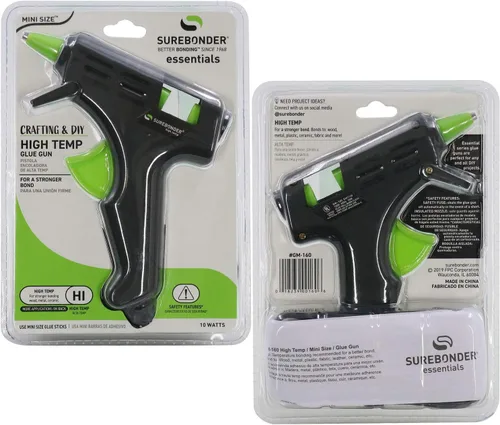 Vista 3 de Surebonder GM-160 Pistola compacta de pegamento caliente de alta temperatura de tamaño mini - Ideal para manualidades - Negro