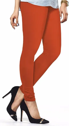 Vista 8 de ladyline Leggings Churidar elásticos de algodón para mujer Extra largos de longitud completa de cintura alta Talla regular y grande Pantalones