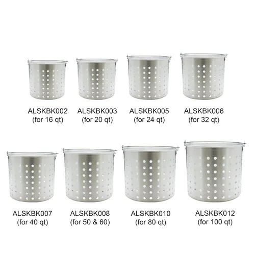 Vista 5 de Thunder Group ALSKBK006 - Cesta de vapor para 32 cuartos de galón ALSKSP006 perforada