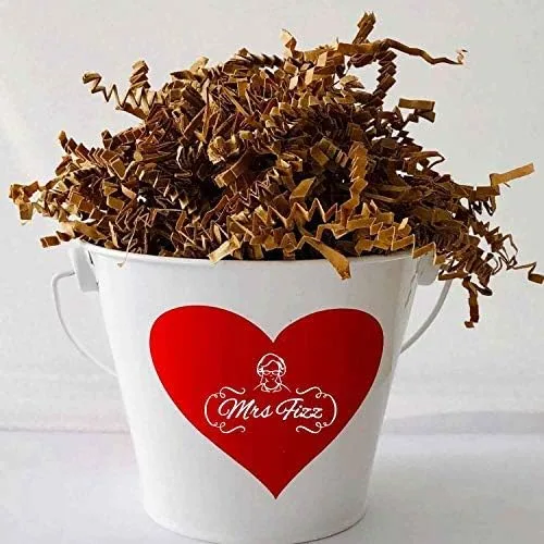 Vista 7 de Relleno de papel de corte arrugado para embalaje y llenado de cestas de regalo (0.5 libras), rosa
