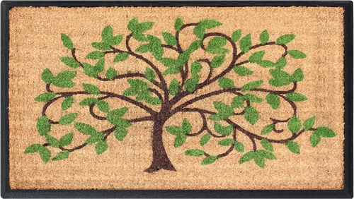 Vista 22 de A1HC Tapete para Puerta de Fibra de Coco Natural y Caucho, 30"x48" – Grueso, Duradero, Resistente, Anti-Desprendimiento, Resistente a la Medio