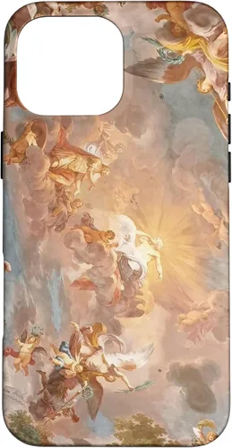 Vista 19 de Funda para iPhone 16, diseño de historia del arte renacentista, diseño de Michelangelo Sky