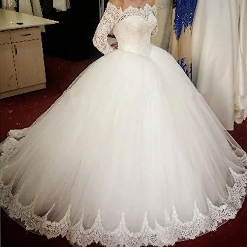 Vista 7 de YULUOSHA Las mujeres Crinoline Hoop enaguas falda resbalones piso longitud Underskirt para vestido de novia vestido de bola
