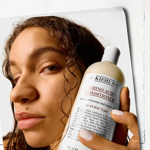 Vista 7 de Kiehl's Acondicionador de aminoácidos, tratamiento fortalecedor e hidratante para el cabello, con aminoácidos, jojoba y aceite de coco para mejorar