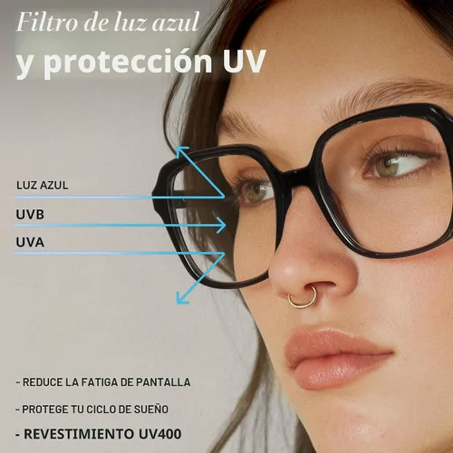 Vista 6 de miyya Blue Light Blocking Glasses for Women, Blue Light Glasses for Women Oversized Fashion Glasses