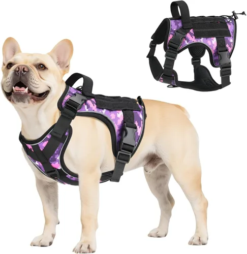 Vista 43 de VavoPaw cinturón de seguridad para perro, arnés de coche con hebilla ajustable para perro, cinturón de seguridad de nailon para mascotas, resistente