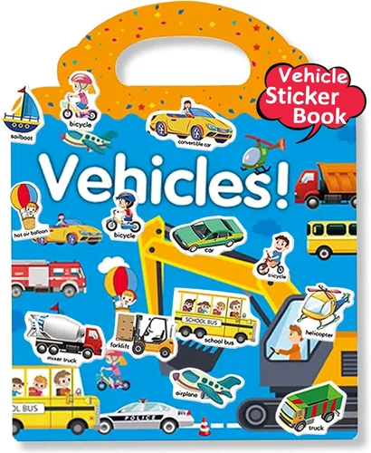 Vista 5 de Libros de calcomanías reutilizables para niños, libros de calcomanías removibles de granja para niños pequeños de viaje para niñas y niños de 3, 4