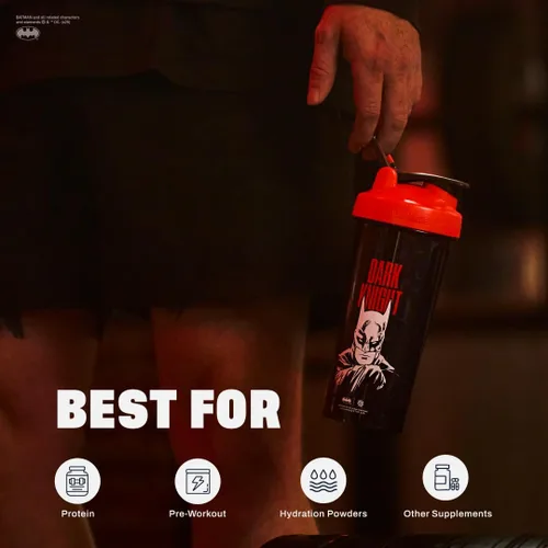 Vista 5 de BlenderBottle DARK KNIGHT (Batman) Pro28-28-oz. - A todo color rojo/negro