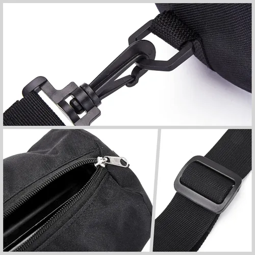 Vista 6 de Bolsa de transporte para trípode, 22.5 x 7.5 x 7.5 pulgadas, funda acolchada de trípode resistente con correas para el hombro y asa (S)